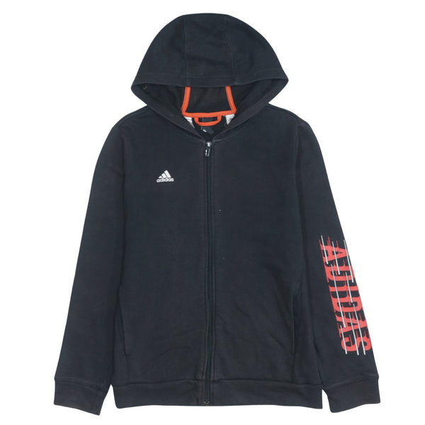 Adidas Men's Vintage 90's Full Zip Hoodie Small Black Sportswear