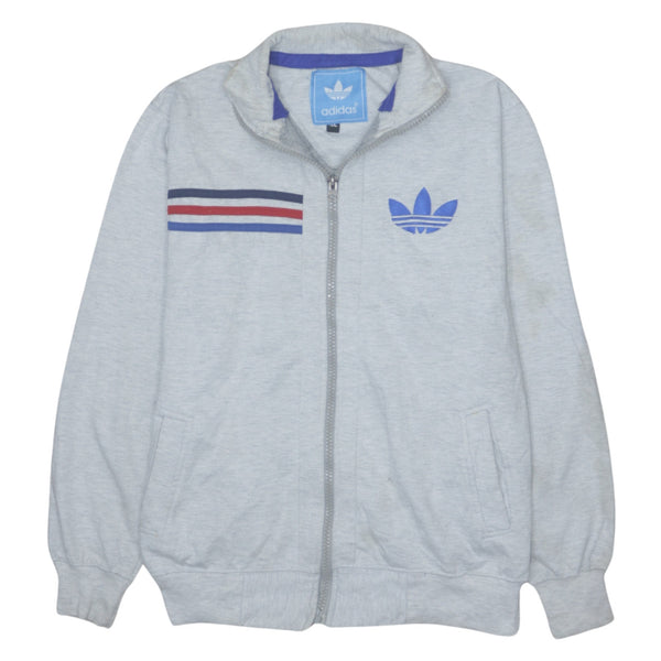 Adidas Vintage 90's Grey XLarge Women's Sweatshirt Heavy Zip