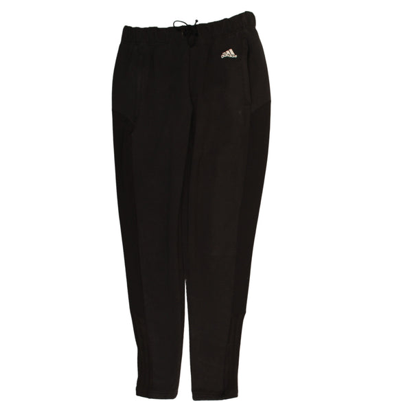 Adidas 90s Women's Vintage Black Drawstring Track Pants Small