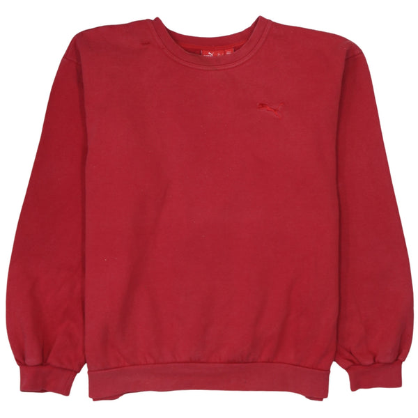 Puma 90's Lightweight Crew Neck Sweatshirt Large Red