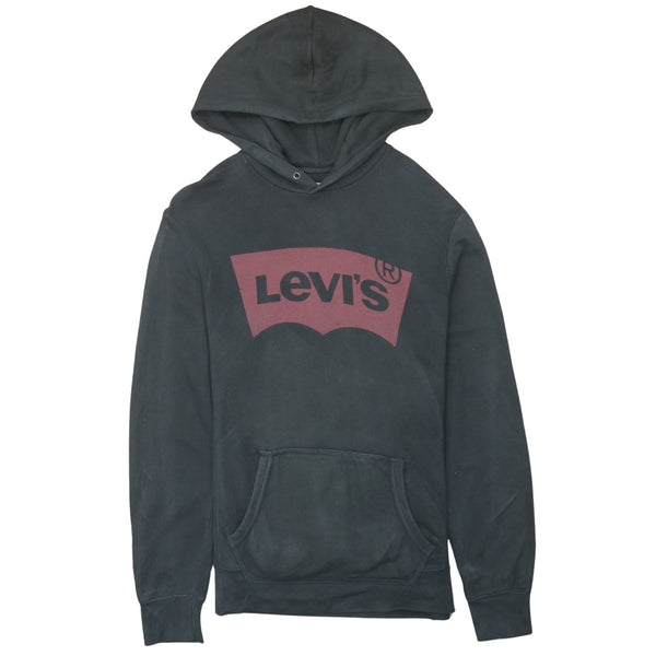 Levi's 90's Black Spellout Pullover Hoodie Men's Small