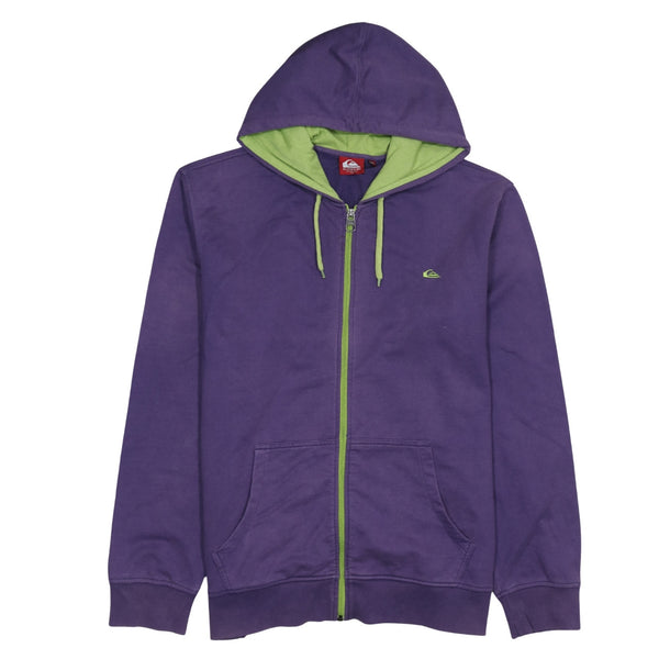 QuikSilver 90's Lightweight Full Zip Up Hoodie XXLarge (2XL) Purple