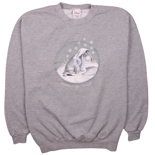 Vintage Disney 90's Donkey Grey Crew Neck Sweatshirt XLarge Men