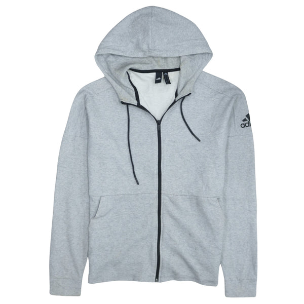 Adidas 90's Lightweight Full Zip Up Hoodie Medium Grey