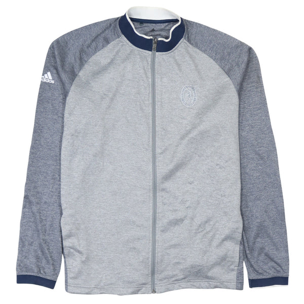 Adidas 90's Lightweight Full Zip Up Sweatshirt XLarge Grey