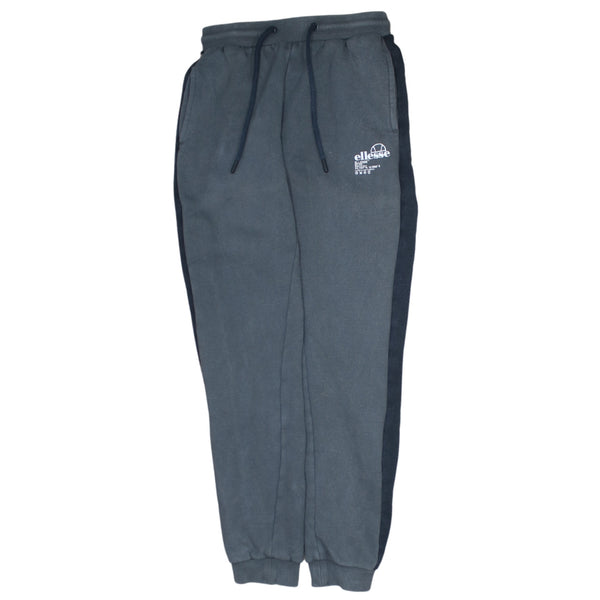 Ellesse 90's Grey Rib Cuff Joggers Sweatpants - Men's XSmall Cotton Pants