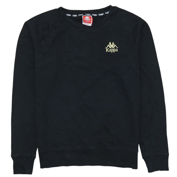 Kappa 90's Heavyweight Crew Neck Sweatshirt Large Black