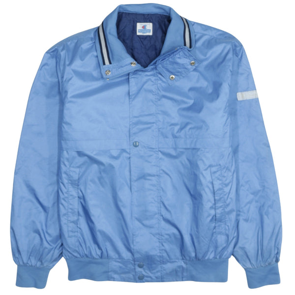 Vintage 90's Champion Blue Lightweight Full Zip Windbreaker Women's Large