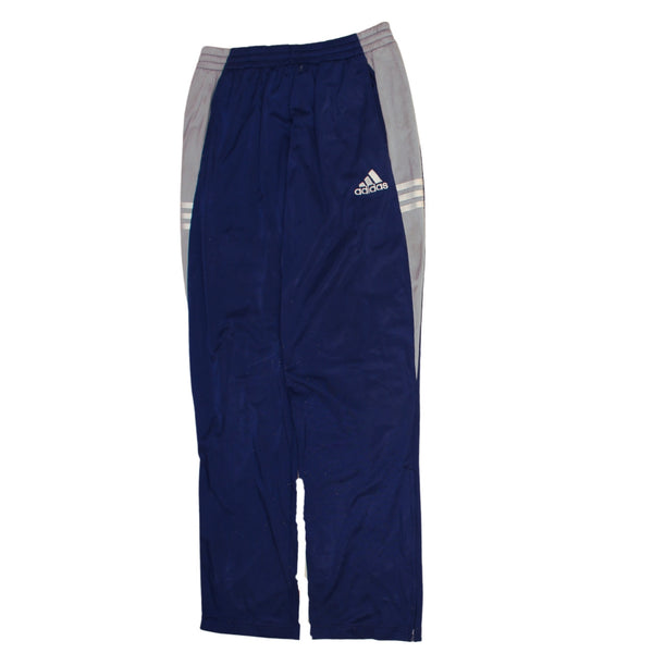 Adidas 90s Vintage Men's Navy Blue Drawstring Trousers Size 30