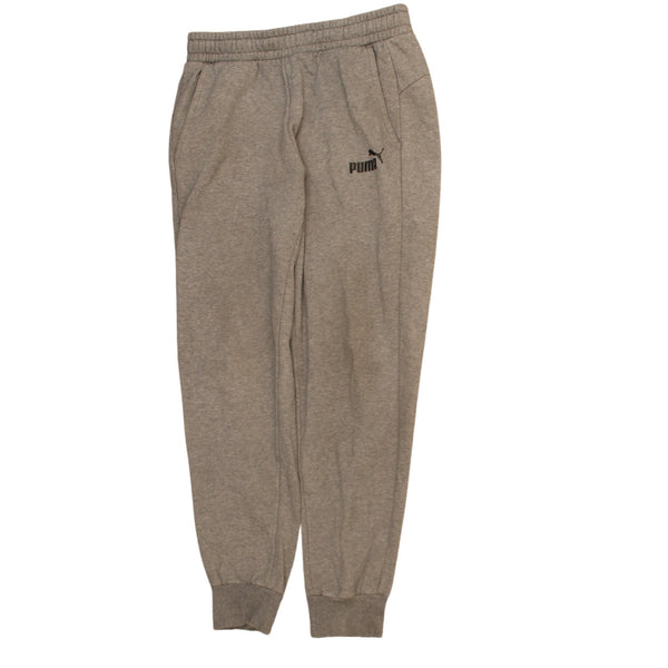 Puma 90's Grey Elastic Waist Joggers Sweatpants Men's Medium Casual