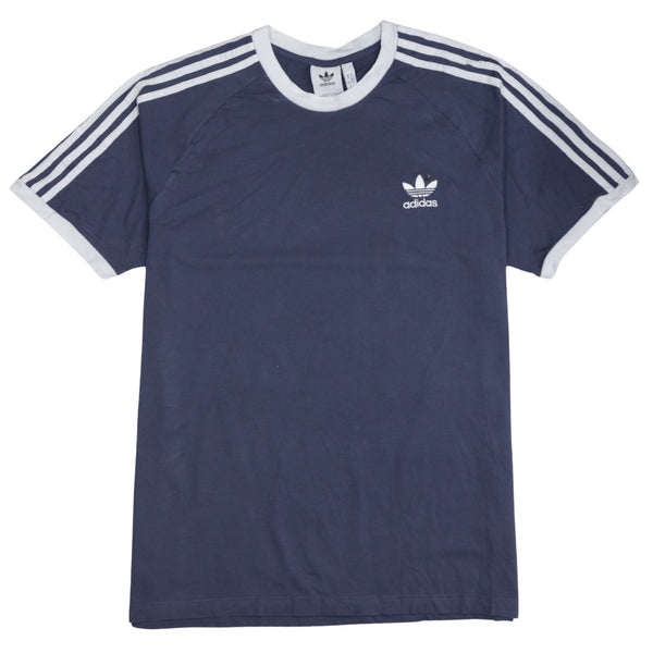Adidas 90's Short Sleeves Crew Neck T Shirt XLarge Navy Blue