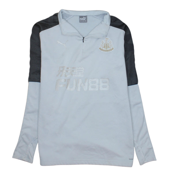 Puma 90's Lightweight Quarter Zip Sweatshirt Large Grey