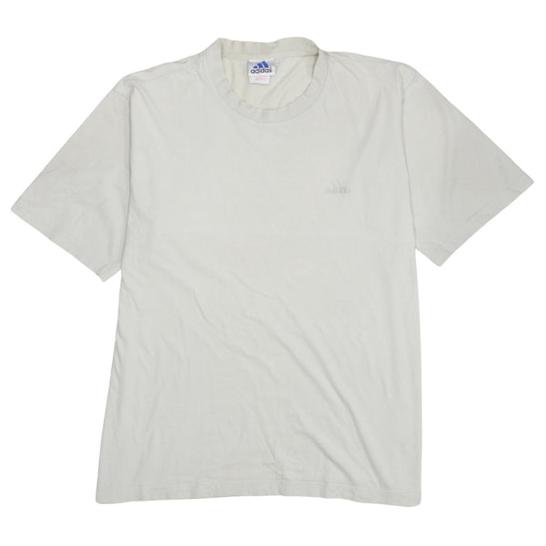 Adidas 90's Short Sleeves Crew Neck T Shirt XLarge Beige Cream
