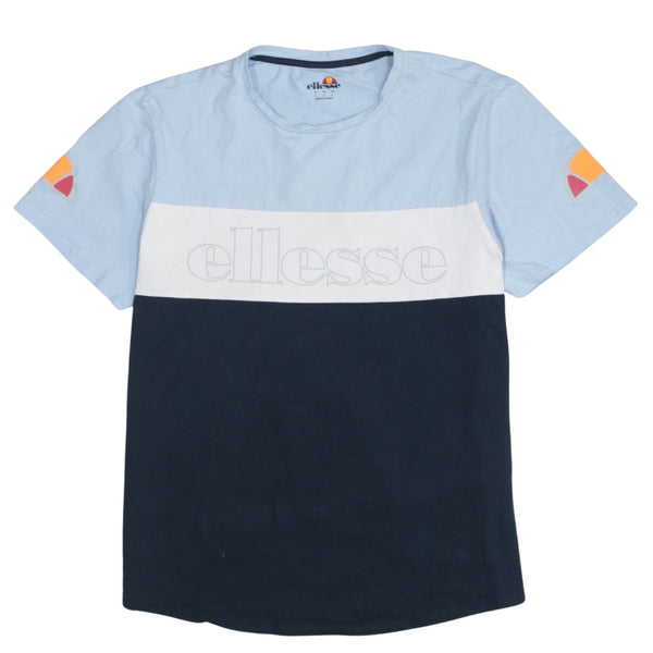 Ellesse 90's Spellout Short Sleeves T Shirt Large Blue