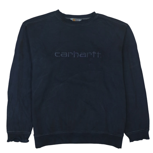 Carhartt 90's Spellout Crew Neck Sweatshirt XXLarge  Navy Blue