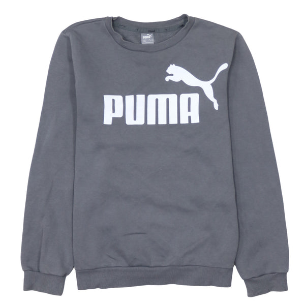 Puma 90's Spellout Crew Neck Sweatshirt XLarge Grey