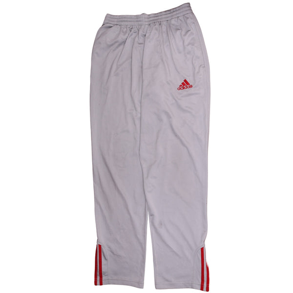 Adidas 90's Vintage Grey Trousers Pants Small Elastic Waist Drawstring
