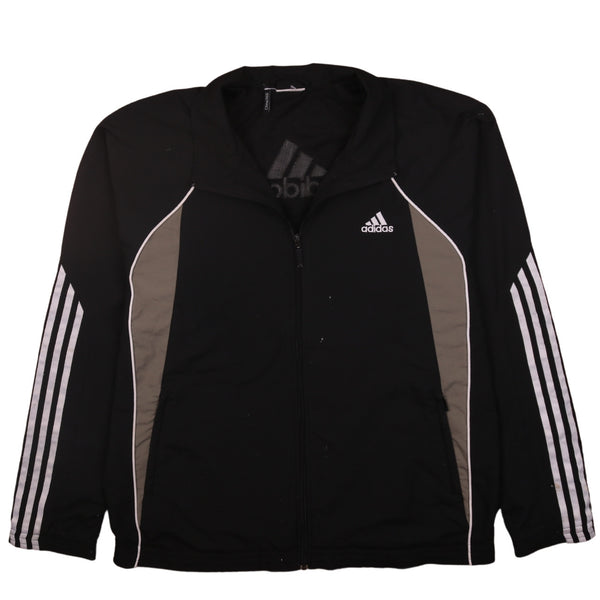 Adidas 90's Black Lightweight Windbreaker Jacket Large