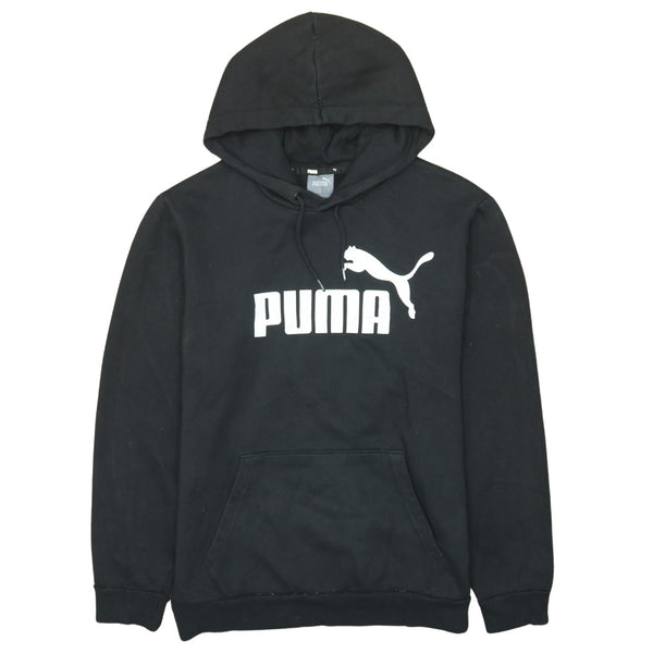 Puma 90's Spellout Pullover Hoodie Medium Black