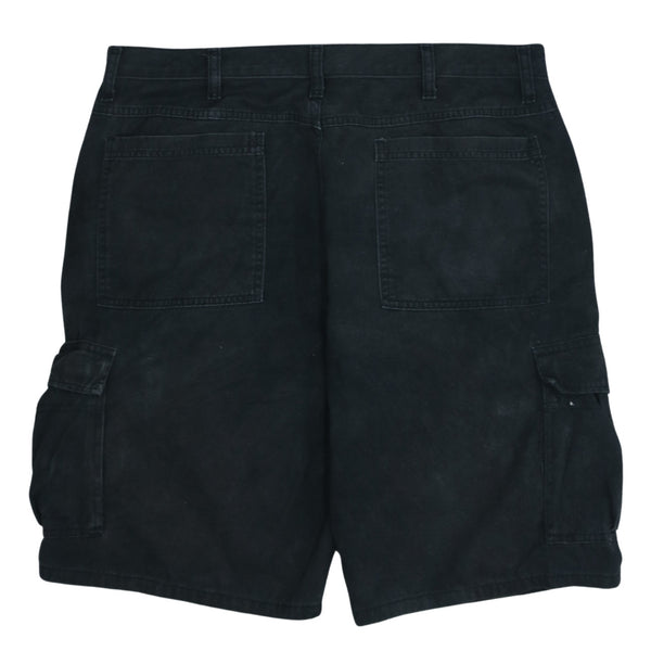 Wrangler 90's Cargo Pockets Baggy Chino Shorts 36 Black