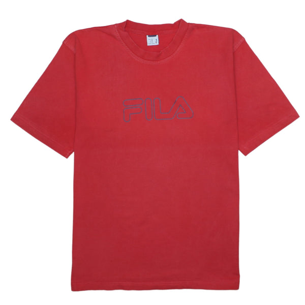 Fila Vintage 90's Red Spellout XL T-Shirt