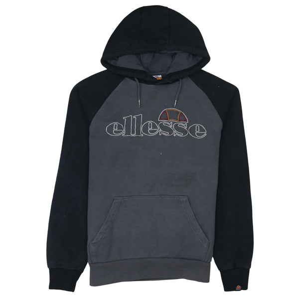 Ellesse 90's Spellout Pullover Hoodie Large Black