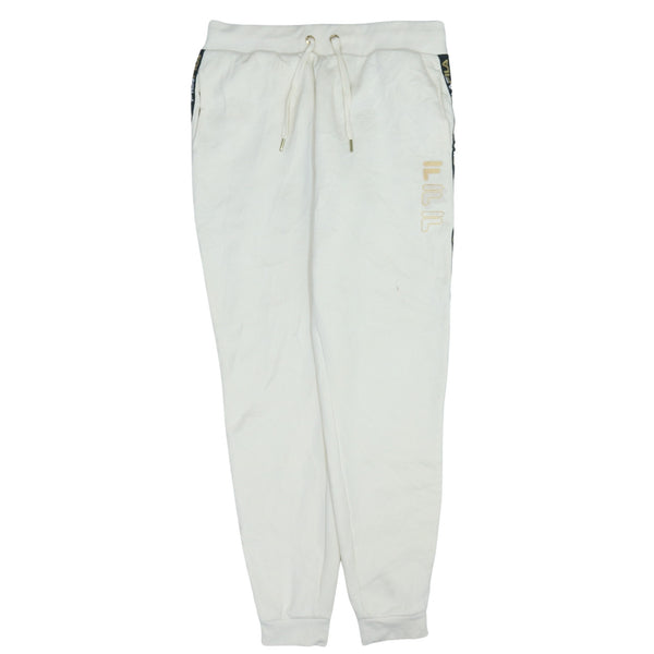 Fila 90s Men's Small Casual Joggers Sweatpants Beige Cream Cotton
