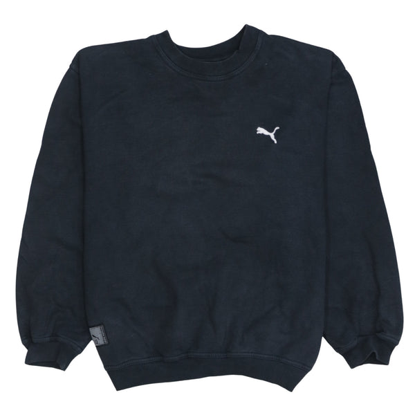 Puma 90's Lightweight Crew Neck Sweatshirt Medium Black