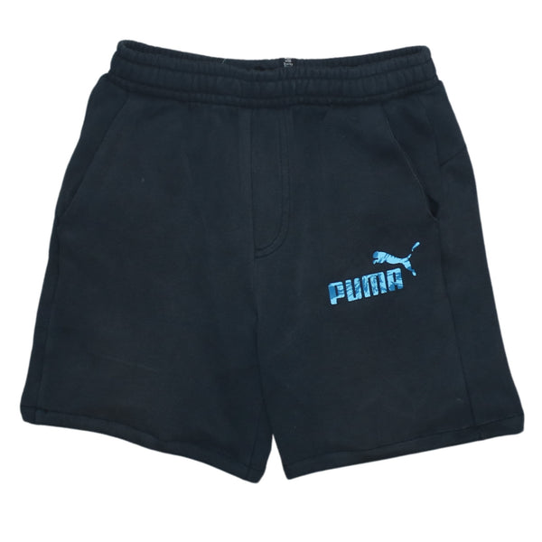 Puma 90's Elasticated Waistband Drawstrings Baggy Chino Shorts Large Black