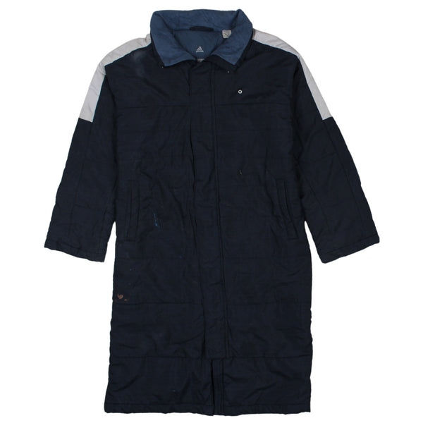 Adidas 90's Navy Blue Lightweight Full Zip Windbreaker Jacket S