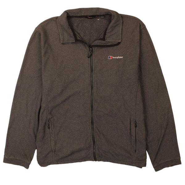 Berghaus 90's Heavyweight Full Zip Up Sweatshirt XLarge Grey