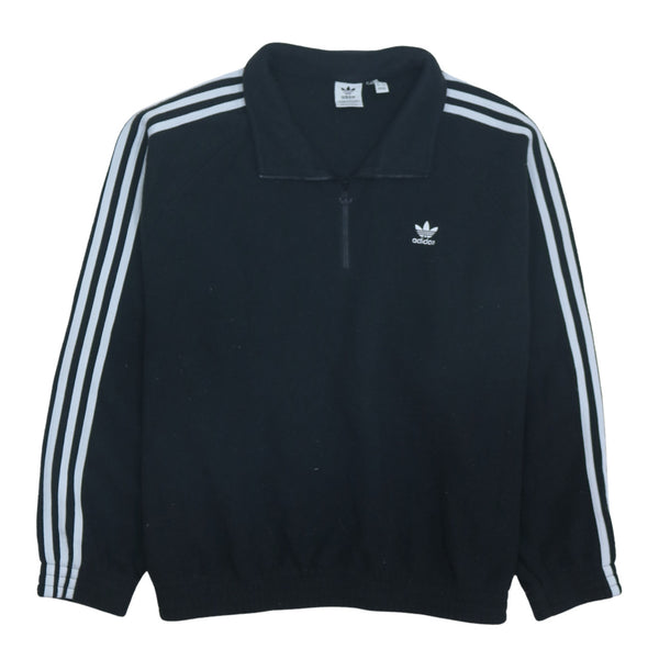 Adidas 90's Hiking Warm Quarter Zip Fleece Jumper Large Black
