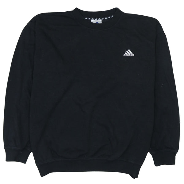 Adidas 90's Lightweight Crew Neck Sweatshirt Medium Black