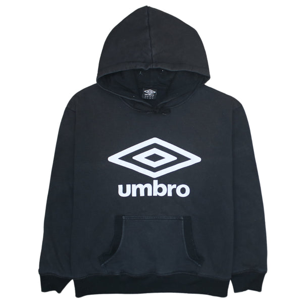 Umbro 90's Spellout Pullover Hoodie XLarge Black