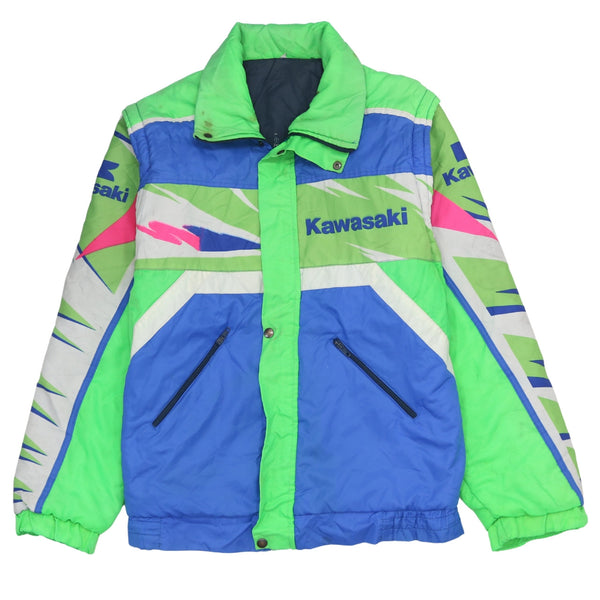 Active 90's Lightweight Full Zip Up Windbreaker XLarge  Blue