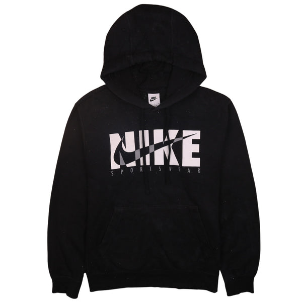 Men's Nike 90's Black Swoosh Pullover Hoodie, Small Size