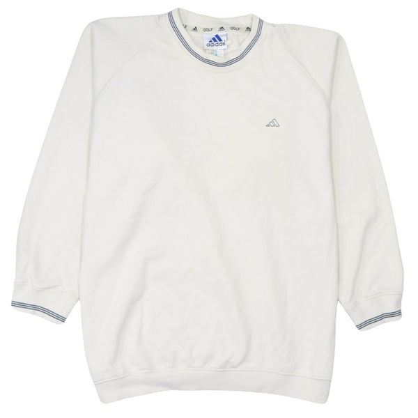 Adidas 90's Lightweight Crew Neck Sweatshirt Large White