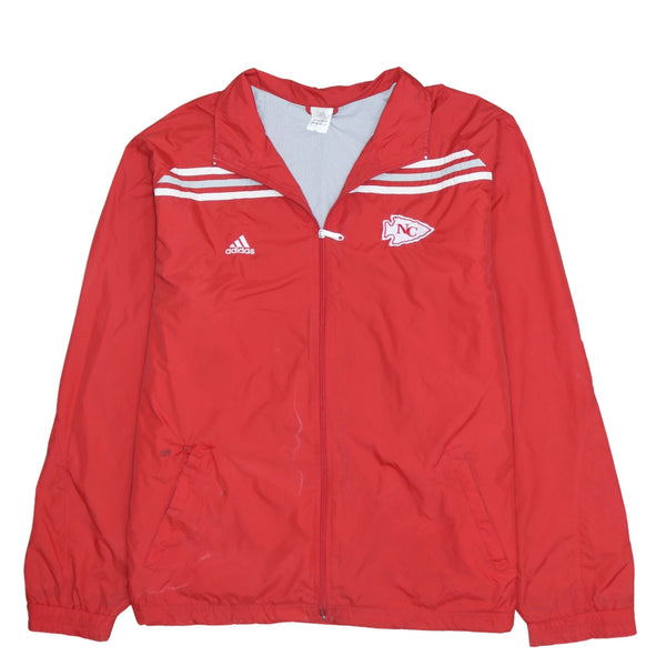 Adidas Vintage 90's XLarge Red Windbreaker Jacket Lightweight