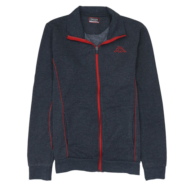 Kappa 90's Lightweight Full Zip Up Sweatshirt Large Grey