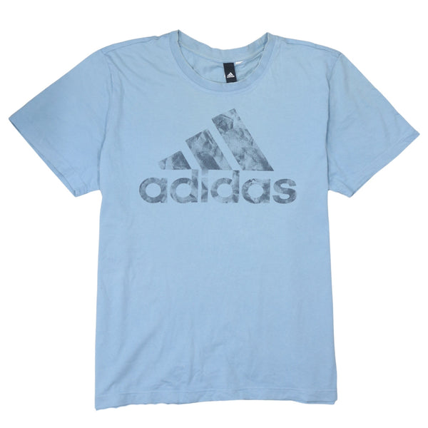 Adidas 90's Spellout Short Sleeves T Shirt XLarge  Blue