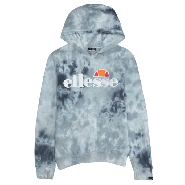 Ellesse 90's Vintage Grey Spellout Pullover Hoodie Men’s Medium