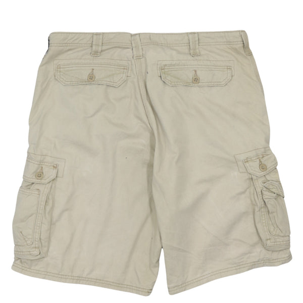 Vintage Lee 90's Baggy Chino Shorts Men's Size 40 Beige Cream