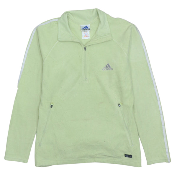 Adidas Vintage 90's Green Hiking Warm Half Zip Fleece Jumper Medium