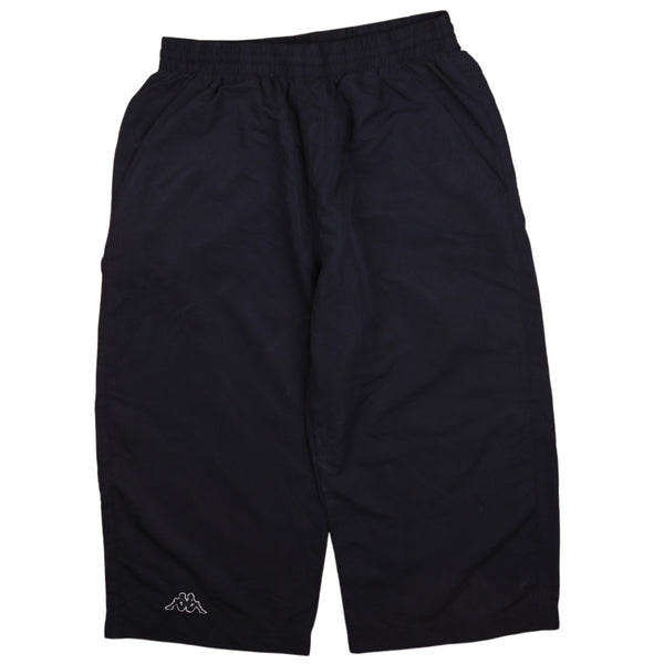 Kappa 90's Elasticated Waistband Drawstring Shorts Medium Black