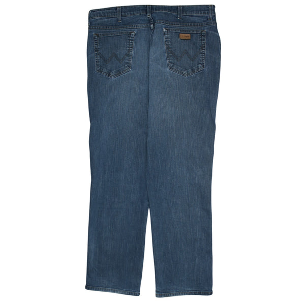 Wrangler 90's Lightwash Straight Leg Baggy Jeans / Pants 40 Navy Blue