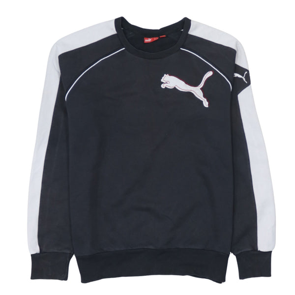 Puma 90's Lightweight Crew Neck Sweatshirt Medium Black