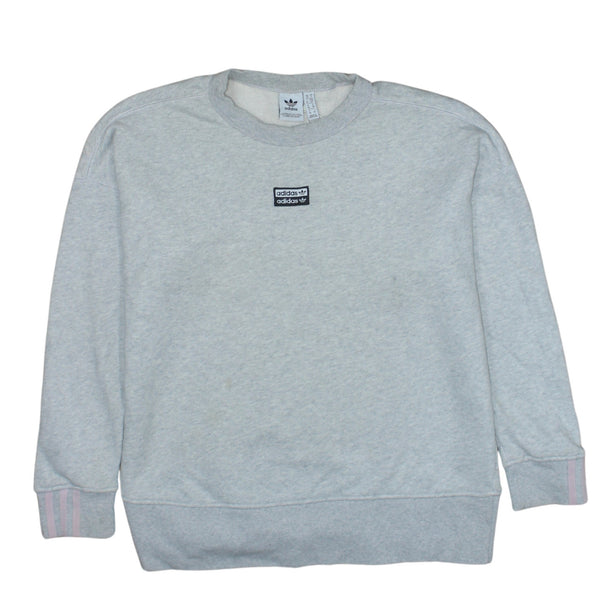 Adidas 90's Lightweight Crew Neck Sweatshirt Small Grey