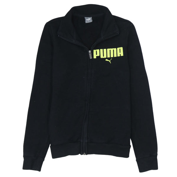 Puma 90's Lightweight Full Zip Up Sweatshirt XXSmall Black