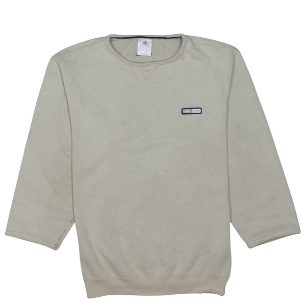 Adidas 90's Lightweight Crew Neck Sweatshirt XLarge  Beige Cream