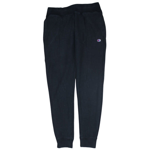 Champion 90's Rib Cuff Casual Joggers / Sweatpants Small Black